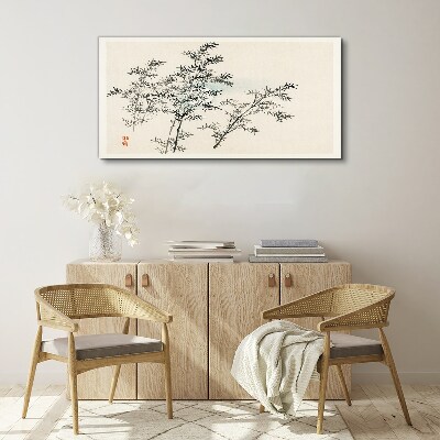 Vászonkép Bambusz tükröződések finom árnyalatokban