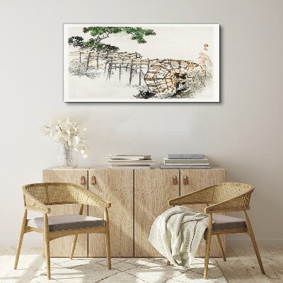 Vászonkép Béke a vízimalomban