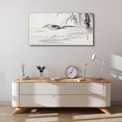 Vászonkép Szárnyas béke a víz felett