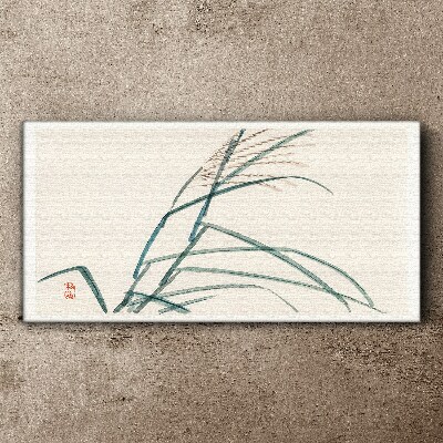 Vászonkép Finom fű levelek