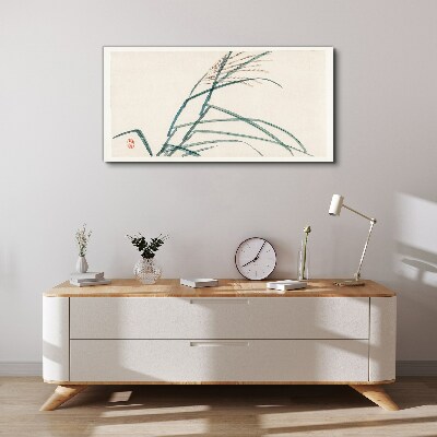 Vászonkép Finom fű levelek