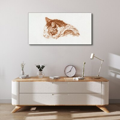 Vászonkép Álmos macska pillanat