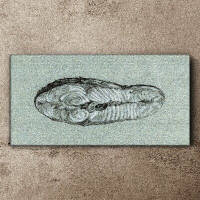 Vászonkép Absztrakt forma a kék árnyalataiban