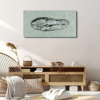 Vászonkép Absztrakt forma a kék árnyalataiban