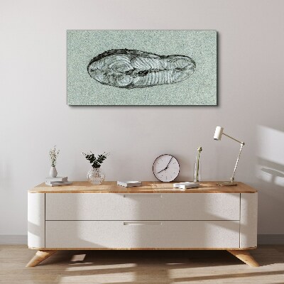 Vászonkép Absztrakt forma a kék árnyalataiban