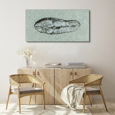 Vászonkép Absztrakt forma a kék árnyalataiban