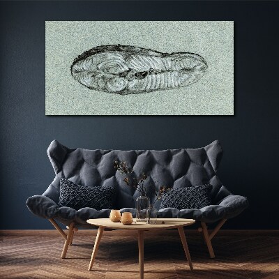 Vászonkép Absztrakt forma a kék árnyalataiban