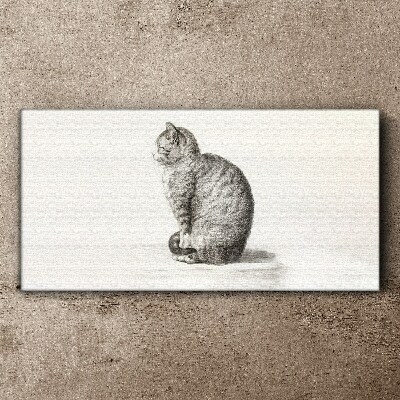 Vászonkép Ülő macska