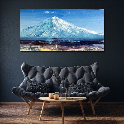 Vászonkép Hegy kékben