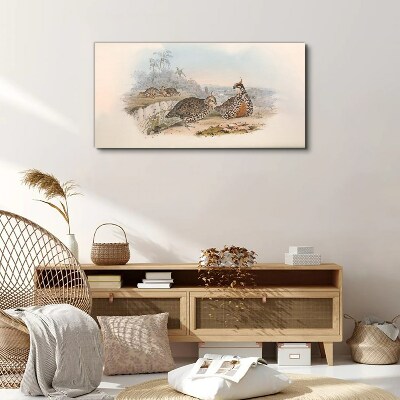 Vászonkép Kacsák trópusi környezetben