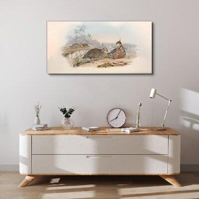 Vászonkép Kacsák trópusi környezetben