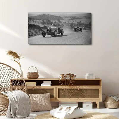 Vászonkép Versenyizgalmak az 1950-es évekből.