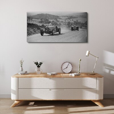 Vászonkép Versenyizgalmak az 1950-es évekből.