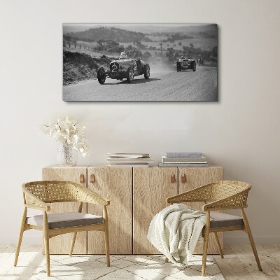 Vászonkép Versenyizgalmak az 1950-es évekből.