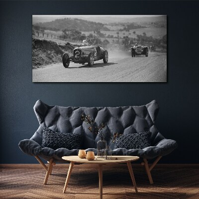 Vászonkép Versenyizgalmak az 1950-es évekből.