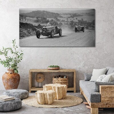 Vászonkép Versenyizgalmak az 1950-es évekből.