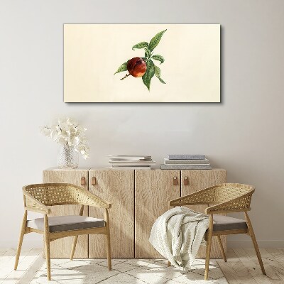 Vászonkép Alma a háttérben a levelek