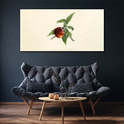 Vászonkép Alma a háttérben a levelek