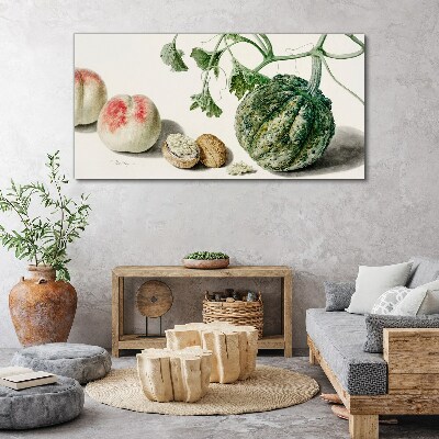 Vászonkép Gyümölcsök és diófélék harmóniában