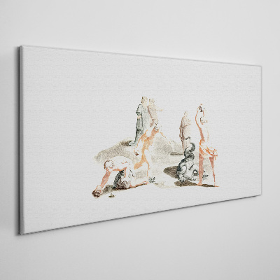 Vászonkép Mitológiai jelenet pasztell árnyalatokban