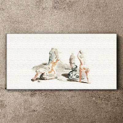 Vászonkép Mitológiai jelenet pasztell árnyalatokban