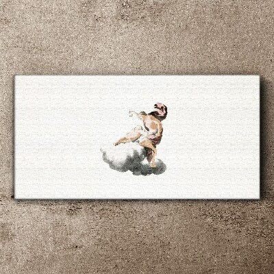 Vászonkép Angyal a felhőn