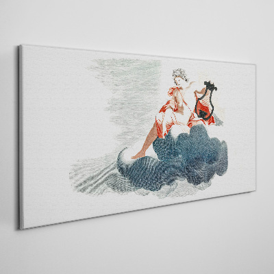 Vászonkép Musical Muse in the Clouds