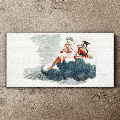 Vászonkép Musical Muse in the Clouds