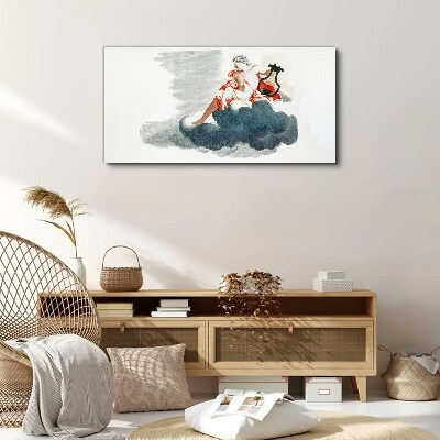 Vászonkép Musical Muse in the Clouds