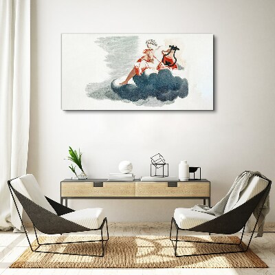 Vászonkép Musical Muse in the Clouds