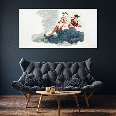 Vászonkép Musical Muse in the Clouds