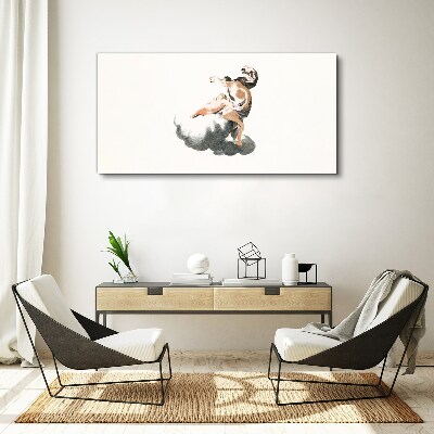 Vászonkép Ábra egy felhőn