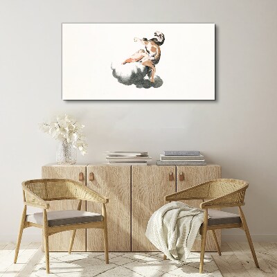 Vászonkép Ábra egy felhőn