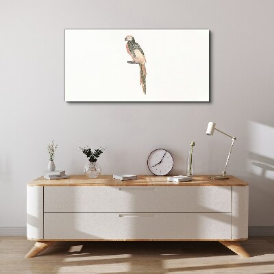 Vászonkép Madár egy ágon