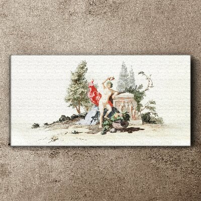 Vászonkép Mitológiai jelenet gyümölccsel