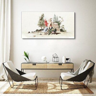 Vászonkép Mitológiai jelenet gyümölccsel