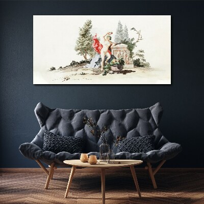 Vászonkép Mitológiai jelenet gyümölccsel