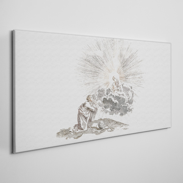 Vászonkép Imádság az istenség arcán