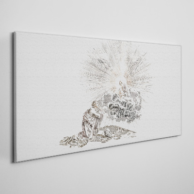 Vászonkép Imádság az istenség arcán