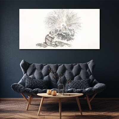 Vászonkép Imádság az istenség arcán