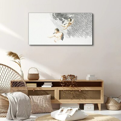 Vászonkép Angyalok a felhőkben