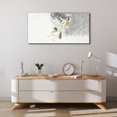 Vászonkép Angyalok a felhőkben