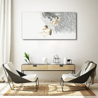 Vászonkép Angyalok a felhőkben