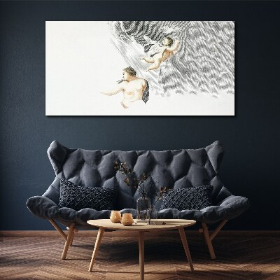 Vászonkép Angyalok a felhőkben