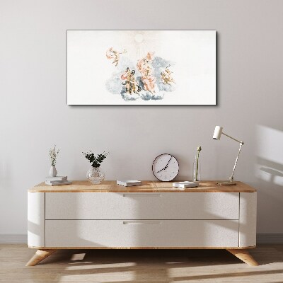 Vászonkép Angyalok a felhőkben