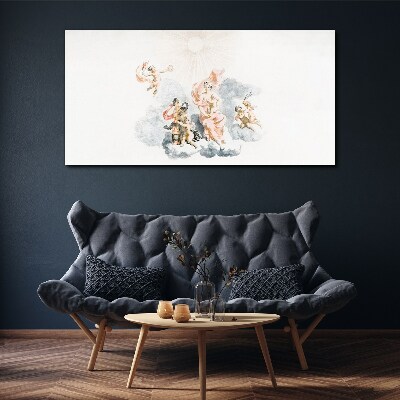 Vászonkép Angyalok a felhőkben