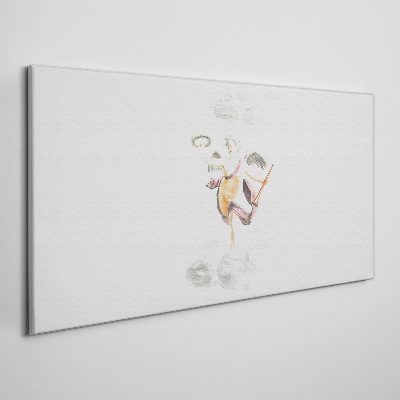 Vászonkép Angyal koszorúval