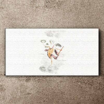 Vászonkép Angyal koszorúval