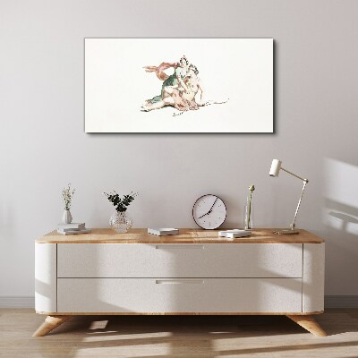 Vászonkép Mitológiai jelenet női alakokkal