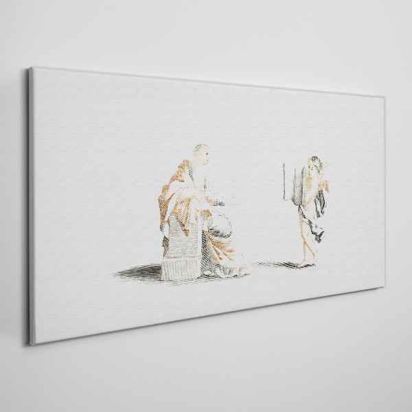 Vászonkép Párbeszéd bölcsek között